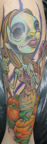 Looking for unique  Tattoos? dead girl pumpkin tattoo